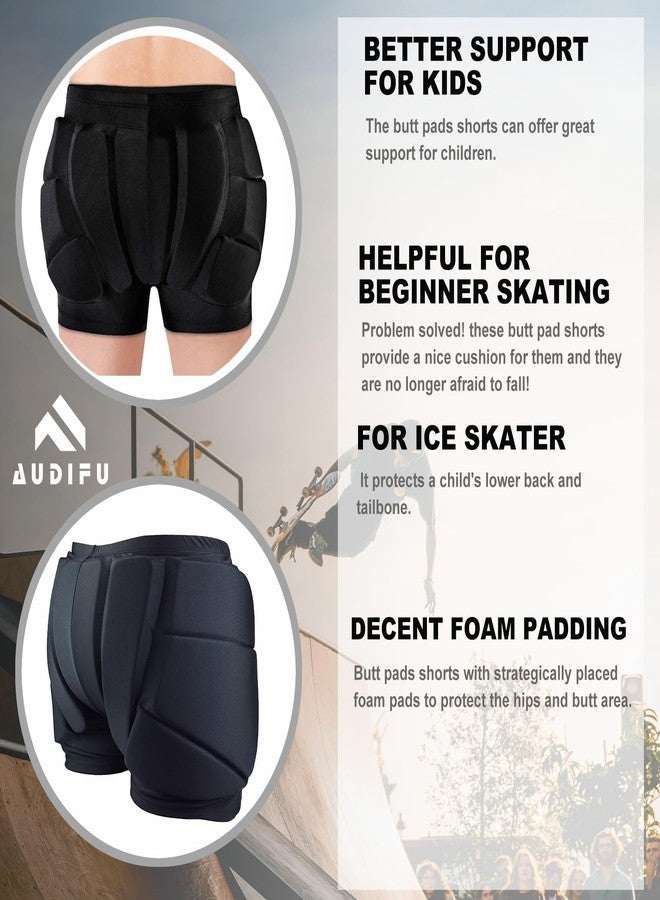 AUDIFU Kids Butt Pad Shorts for Skating Snowboarding Ski, Hip Protective Padded Shorts for Youth Child (Small) - Image 3