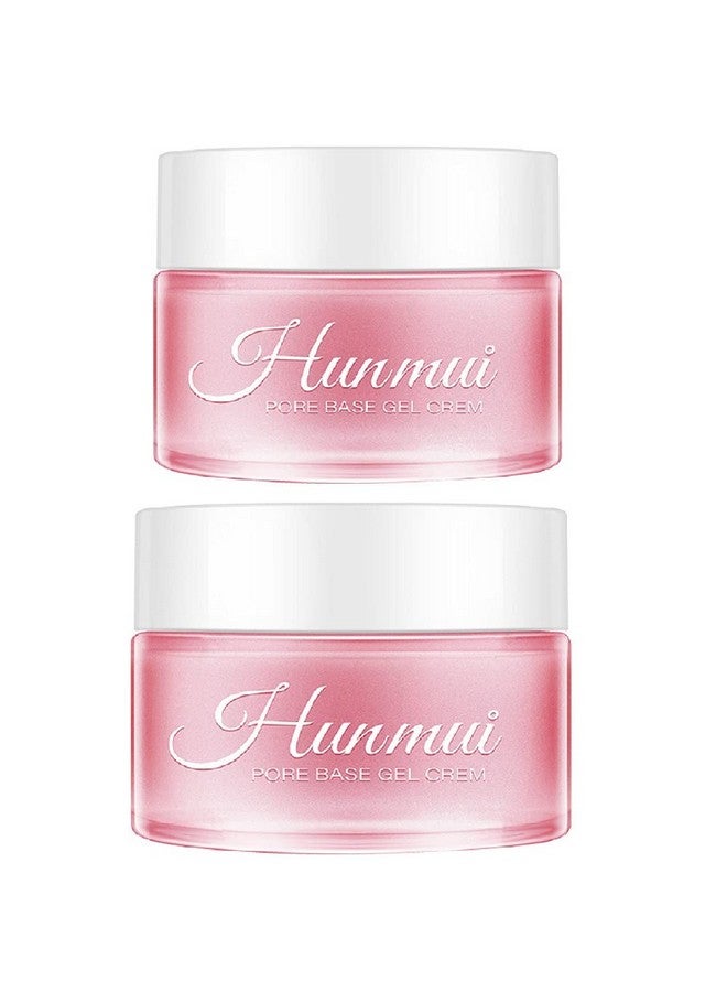 nvyue 2PCS Hunmui Face Primer Pore Base Gel Cream Cover Pores Water Embellish Skin Silky Finish Primer, Remove Oils Isolating Pore Light Weight Primer Natural Make Up To Flawless Face Firming Moisturizers - Image 1