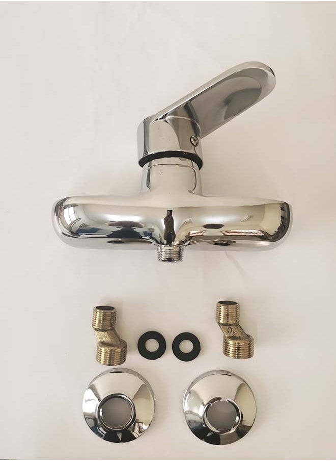 Gasin - Bath Mixer With Shower Set Silver - Image 1
