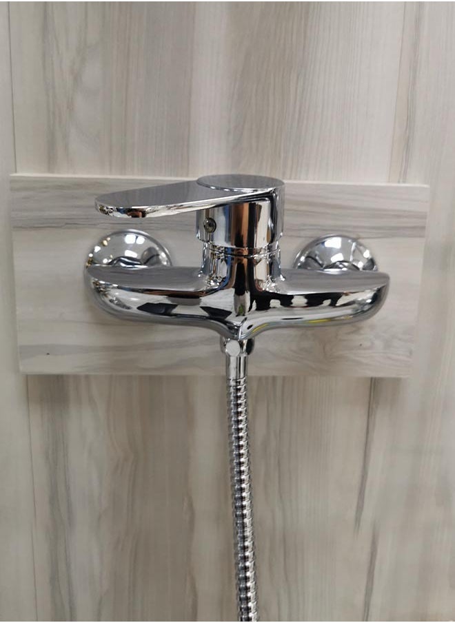 Gasin - Bath Mixer With Shower Set Silver - Image 1