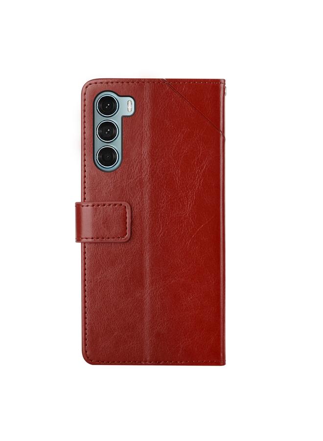 S-TOP Case For Motorola Moto G200 5G Y Stitching Horizontal Flip Leather Phone Case - Image 3