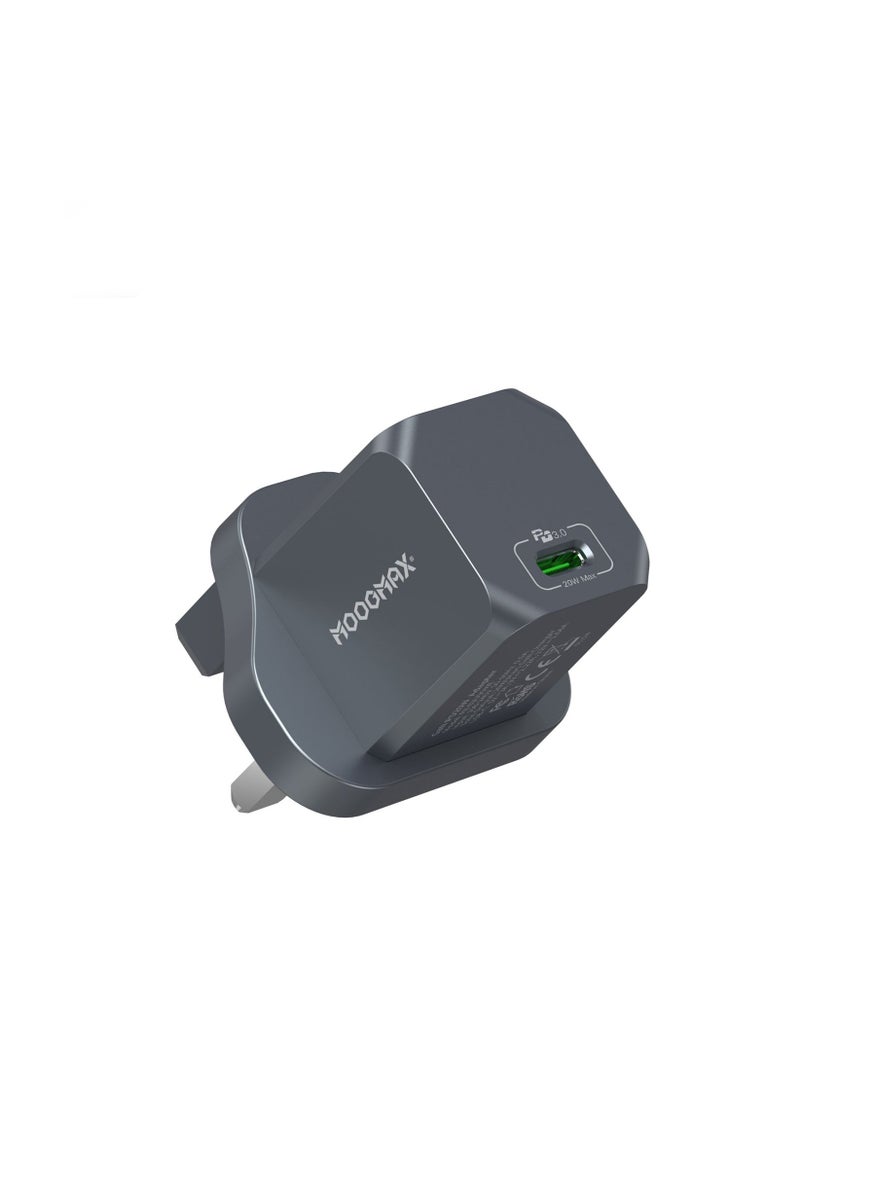 MOOGMAX FB03UWE 20W Power Adapter Grey  - Image 4