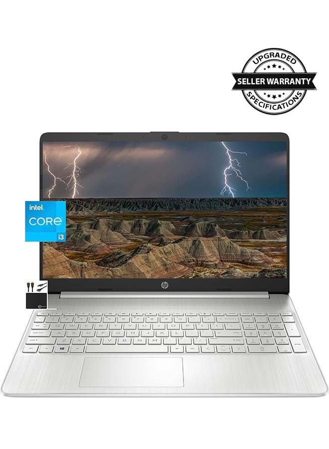 Newest (Upgraded Version) Laptop With 15.6-Inch Display, Core i3-1115G4Processor/16GB RAM/256GBIntel Iris XE Graphics/Windows 11 English/Arabic Natural Silver