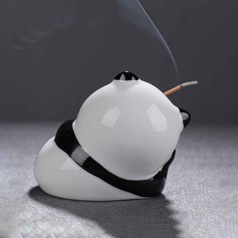 Cartoon Panda Incense Holder Household Incense Holder Craft Incense Stick Stand - Image 2