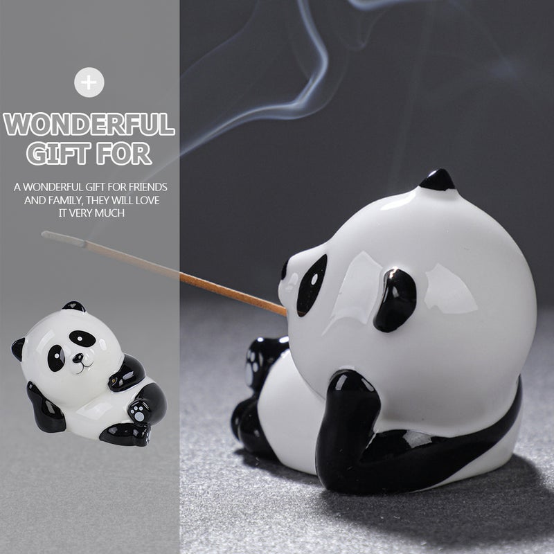 Cartoon Panda Incense Holder Household Incense Holder Craft Incense Stick Stand - Image 4