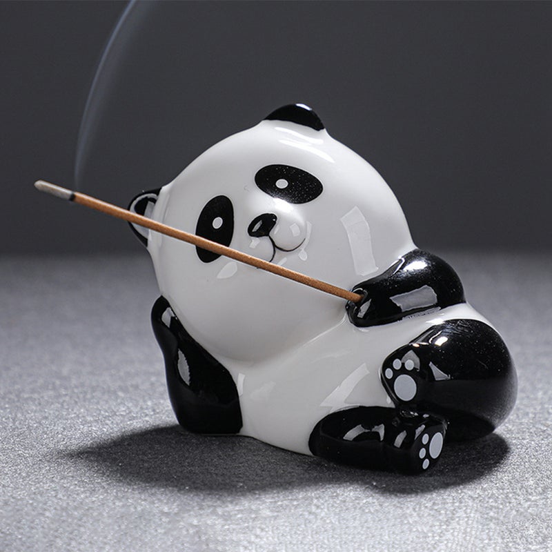 Cartoon Panda Incense Holder Household Incense Holder Craft Incense Stick Stand - Image 3