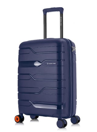 Nasher Miles Paris Hard-Sided Polypropylene Cabin Luggage 20 inch | 55cm | 8 Wheels Small Trolley Bag for Travel | Suitcase (Navy Blue) - pzsku/ZBF7EA90EC0CE29989C90Z/45/1747740209/721a011c-abfb-4a80-a73b-565a347165f0