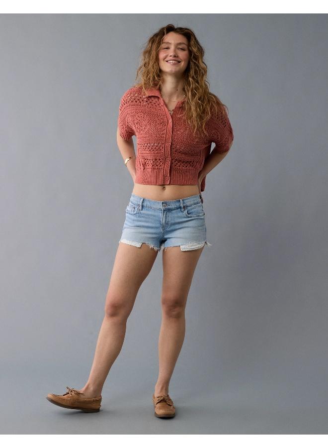 American Eagle An intricate layer that's perfect for a boho chic look, featuring a collared neck & button-up front. - Image 5