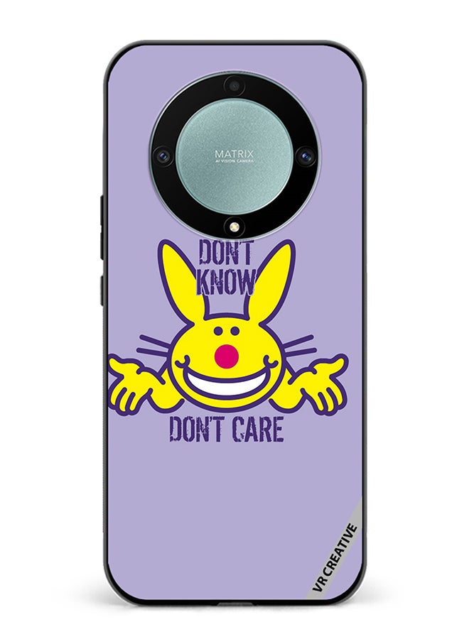 VR CREATIVE Protective Case Cover For Honor X9b Don't Know Don't Care Design Multicolour - Image 1