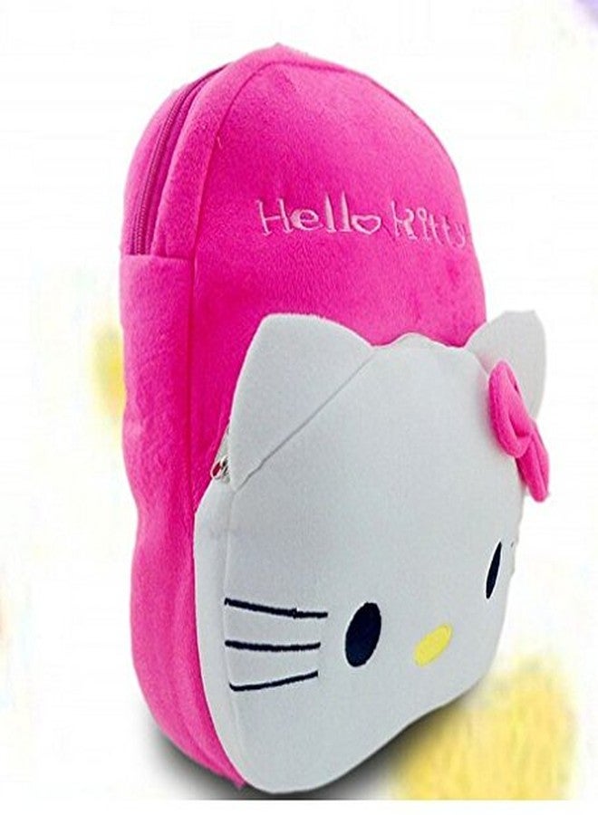 DZert Kids School Bag/Nursery/Picnic/Carry/Travelling Bag Soft Plush Backpack School Bag for Kids- 2 to 5 Age - Pack of 2 (H-Kitty & Doramon) - Image 4