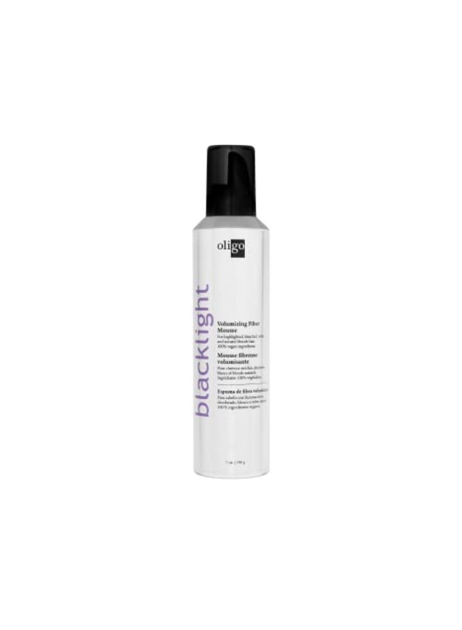 Oligo Professionnel Blacklight Volumizing Fiber Mousse Non sticky For fuller styled looks For all hair types Volume bostyling foam Paraben and sulfate free 85 oz - Image 1