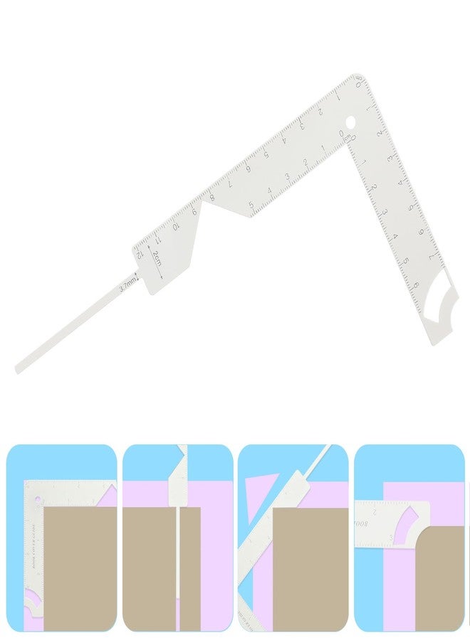 AGUZXTM 5-in-1 Book Cover Guide and Binding Kit - DIY Tool for Making Covers, Journals, Albums, Planners, Calendars - White (1) - Image 1