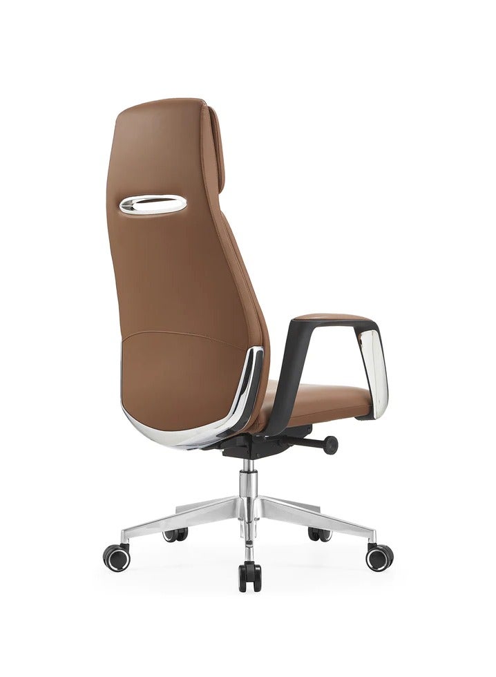 Multiwood High Back Premium Leather Executive Office Chair - Ergonomic Design  - Image 2