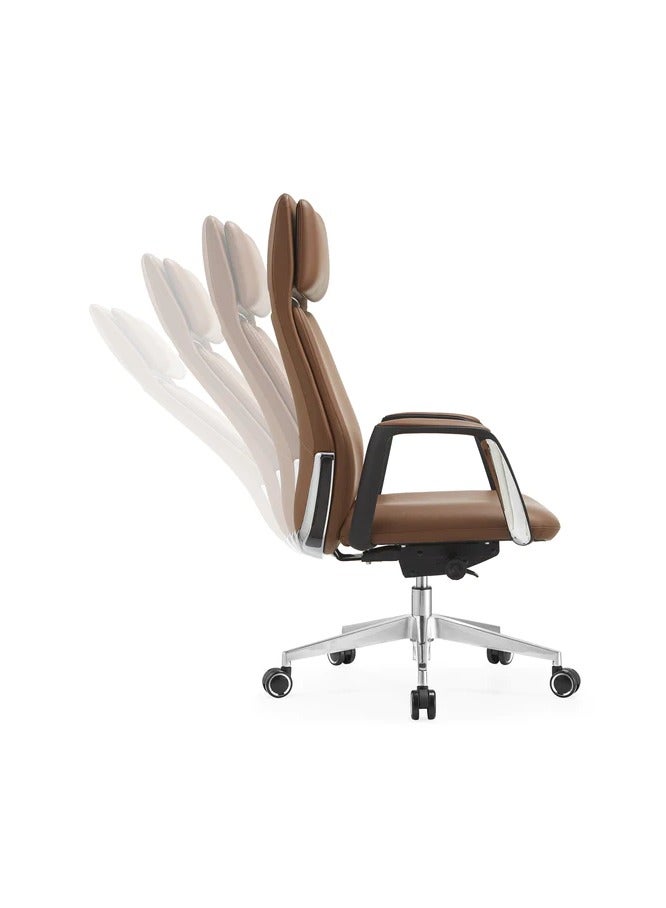 Multiwood High Back Premium Leather Executive Office Chair - Ergonomic Design  - Image 3