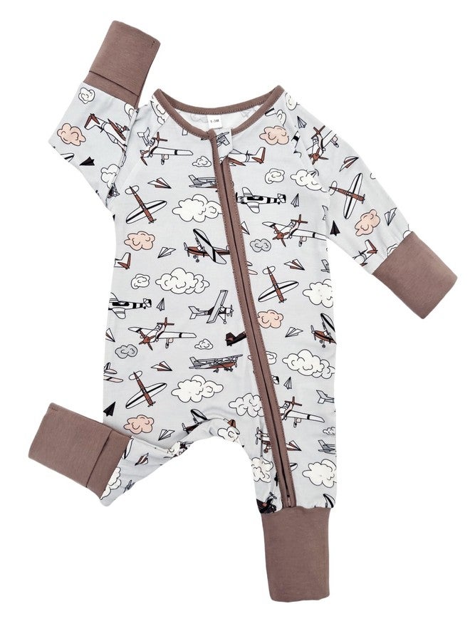 Bow Dream Infant Boys Girls Clothes Newborn Bamboo Rayon Baby girl Romper baby boy Bodysuit Jumpsuit Deep Green Traffic Plane 6-12 Months - Image 4