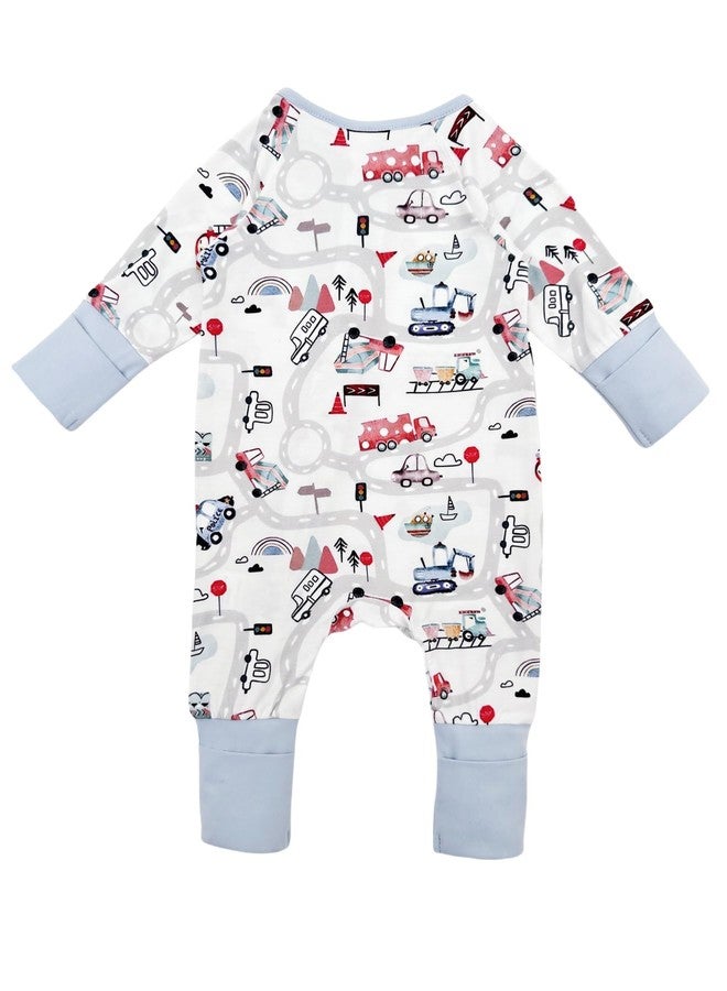 Bow Dream Infant Boys Girls Clothes Newborn Bamboo Rayon Baby girl Romper baby boy Bodysuit Jumpsuit Deep Green Traffic Plane 6-12 Months - Image 3