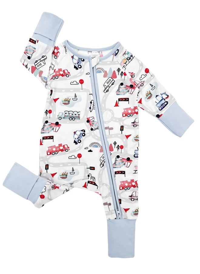 Bow Dream Infant Boys Girls Clothes Newborn Bamboo Rayon Baby girl Romper baby boy Bodysuit Jumpsuit Deep Green Traffic Plane 6-12 Months - Image 2
