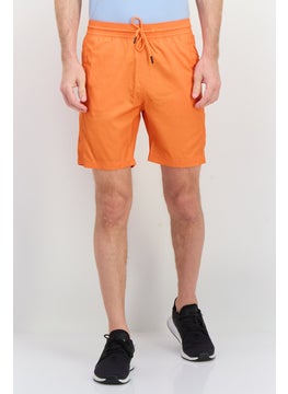 Sovereign Code Men Plain Basic Shorts, Orange  - Image 1