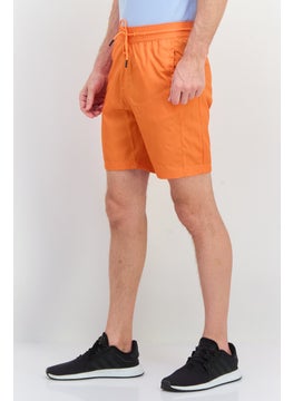 Sovereign Code Men Plain Basic Shorts, Orange  - Image 2
