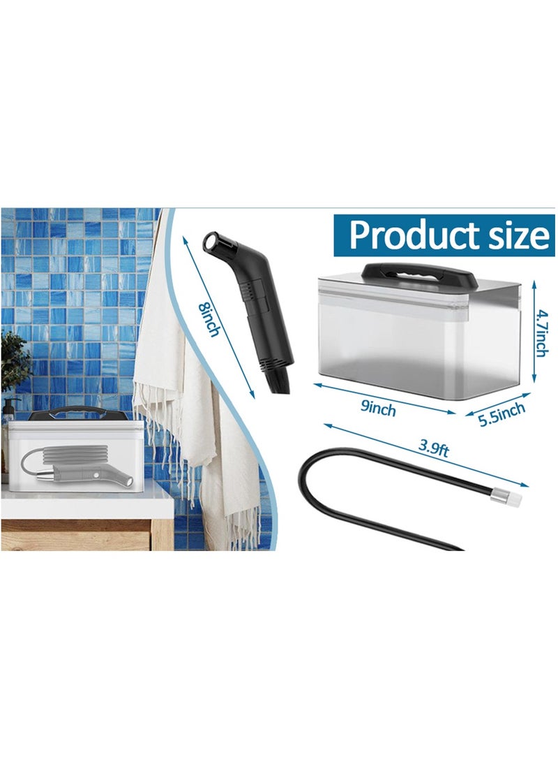 Portable Bidet for Travel |Rechargeable Travel Bidets with 2.3L Water Tank For Toilet |Handheld Electric Muslim Bidet Sprayer – Home，Camping, Hiking, Outdoor Use |Compact Bidet Sprayer Shattaf - Image 2