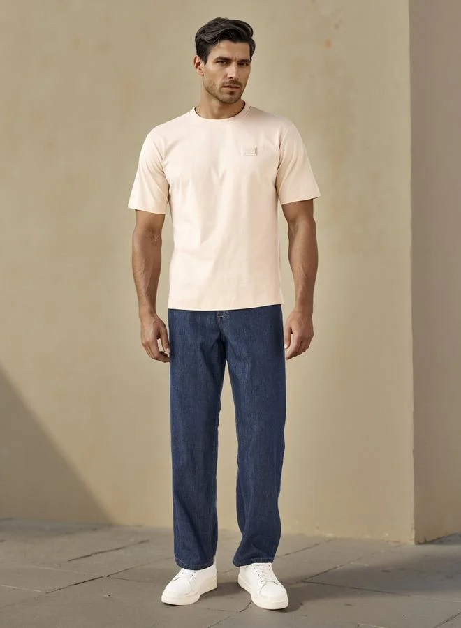 Emperor Emperor Applique Detail Crew Neck T-shirt