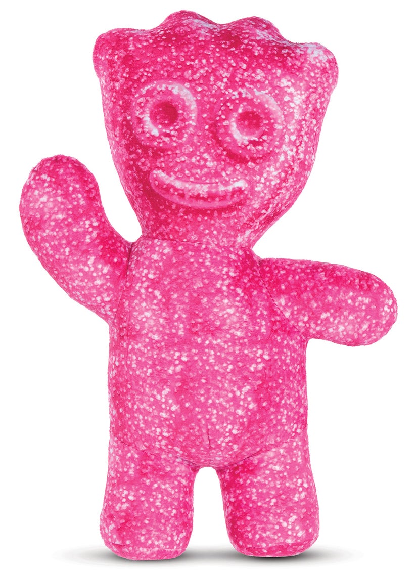 iscream iscream Sour Patch Kids Embossed 8.5"" x 6.25"" Candy Character Mini Pillow  Pink  - Image 1