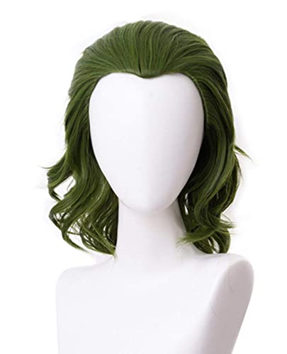 Mersi Wig for Mens Green Wigs for Men Costume Wig Short Wavy Hair Wig for Costume Halloween Party S088GR - Image 1
