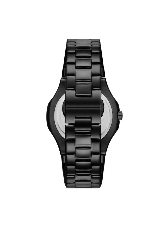 Kenneth Scott  Men's Stainless Steel Analog Watch K25002-BBBB - 42.7x46.2 mm  | Best Price UAE