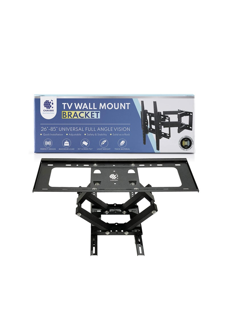 CAROSKI - TV Wall Mount Bracket Supports 26 To 85 Inch Screen Swivel TV Wall Mount With Dual Articulating Arms - Image 1