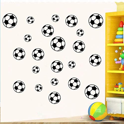 SITAKE 43 Pcs Soccer Stickers, Kids Soccer Ball Stickers Decals for Kids Room, Football Wall Decal Sticker Vinyl Art DIY Sticker for Boys Bedroom Playroom Living Room Window Door Decoration - Image 3