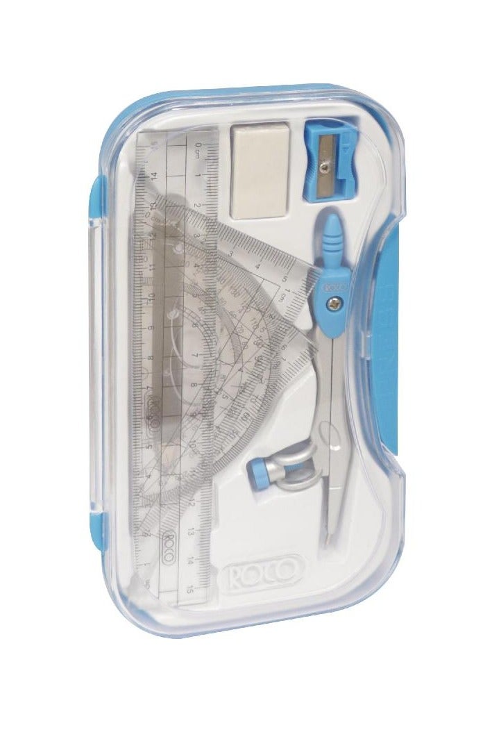 روكو طقم هندسي طقم رياضي / أزرق | بلاستيك | 8 قطع - Image 1