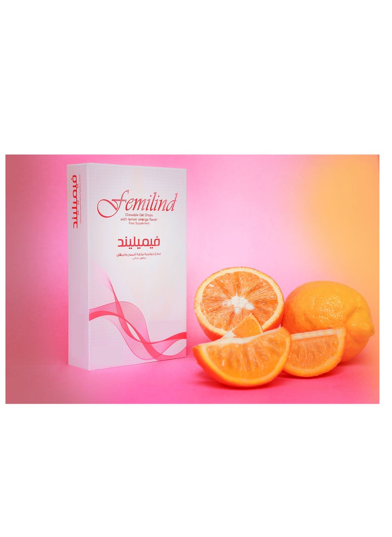 Sulinda - Femilind 30 Chewable Gel Drop With Lemon And Orange - Image 1
