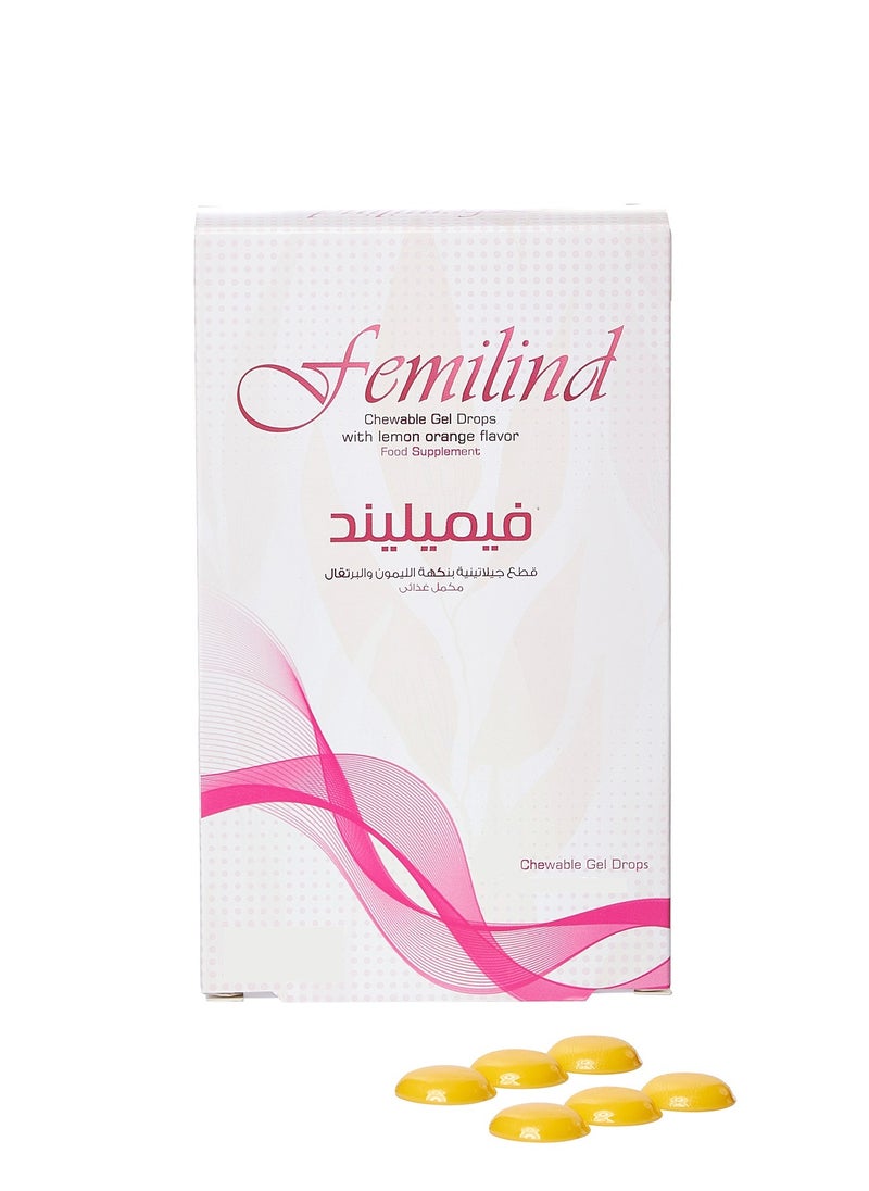 Sulinda - Femilind 30 Chewable Gel Drop With Lemon And Orange - Image 1