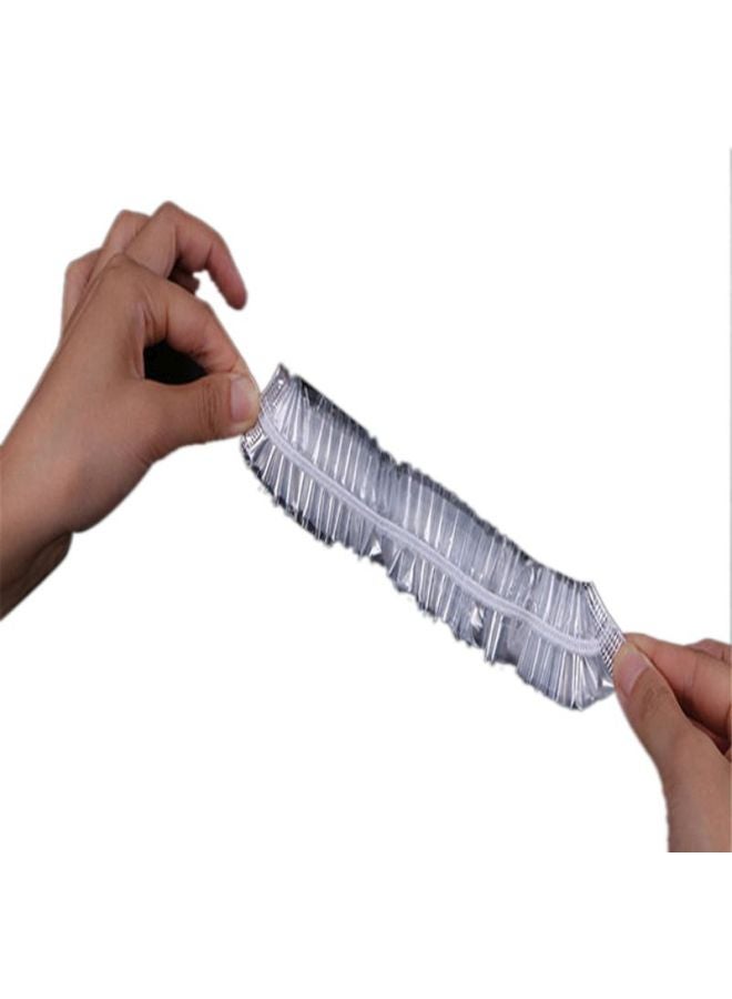 Sharpdo 100-Piece Plastic Shower Caps Clear 28x19x4centimeter - Image 3