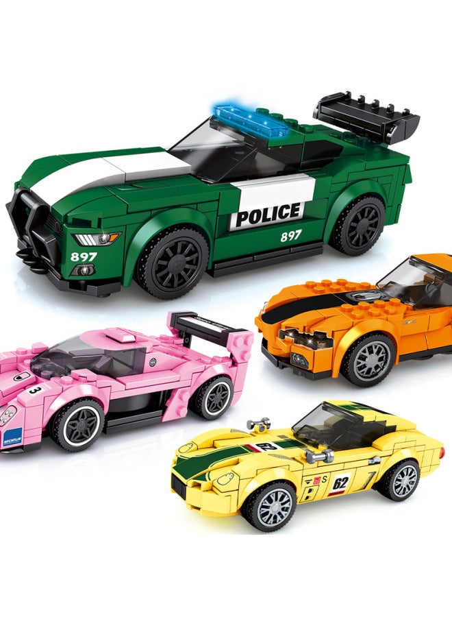 Senbao Building Blocks Famous Car World 6-car 5051 607001 Assembled Toys Compatible With Lego Building Blocks Racing Model - Image 3