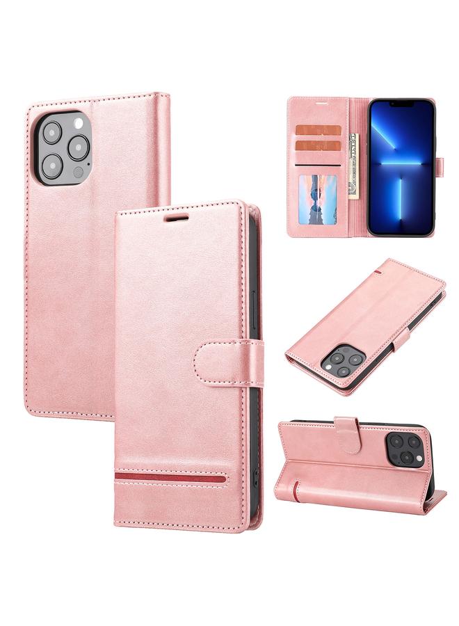 زبون جراب لهاتف iPhone 12 / 12 Pro، جراب هاتف كلاسيكي من الجلد القابل للطي - Image 1