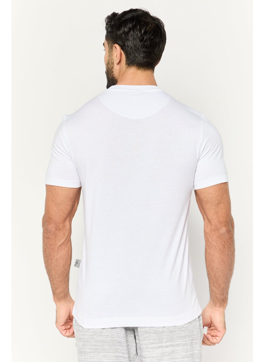Plein Sport - Men Sportswear Fit Short Sleeve Outdoor T-Shirt, White - Image 1