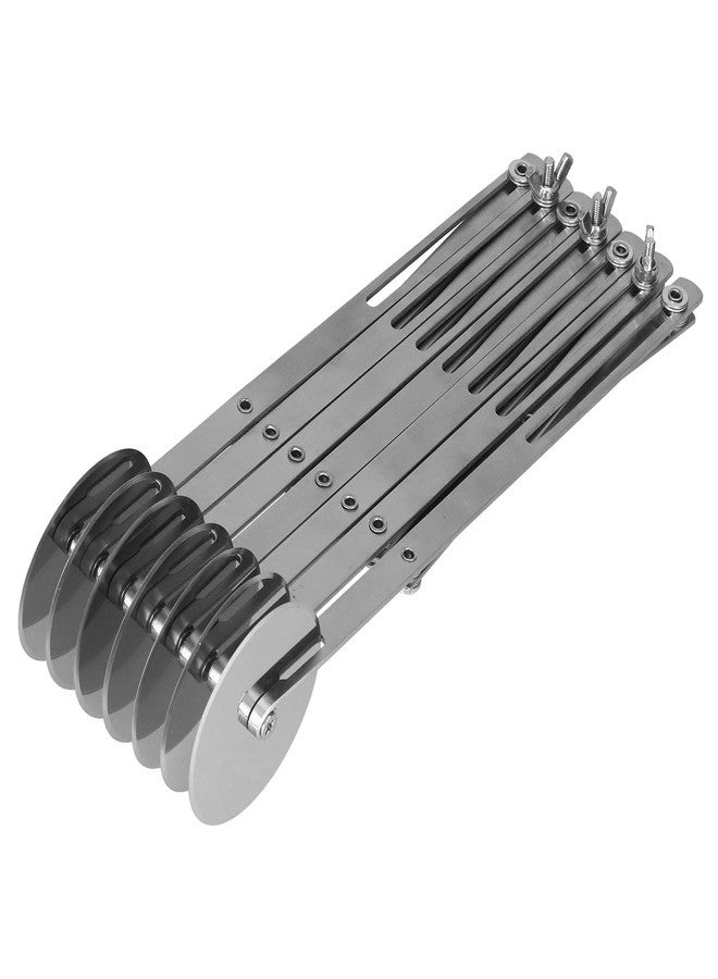 AMONIDA Stainless Steel Pastry Cutters, Stainless Steel Multi Dough Roller Wheel Pastry Cutter Wheel Dough Roller Divider Biscuits Pastry Pizza Cutter Baking Tools - Image 5