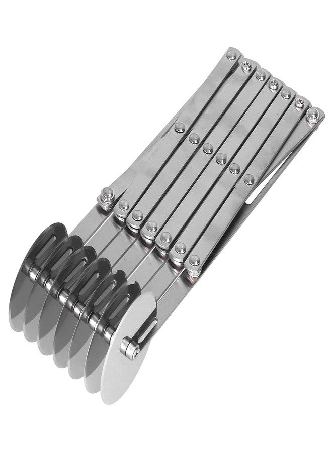 AMONIDA Stainless Steel Pastry Cutters, Stainless Steel Multi Dough Roller Wheel Pastry Cutter Wheel Dough Roller Divider Biscuits Pastry Pizza Cutter Baking Tools - Image 2