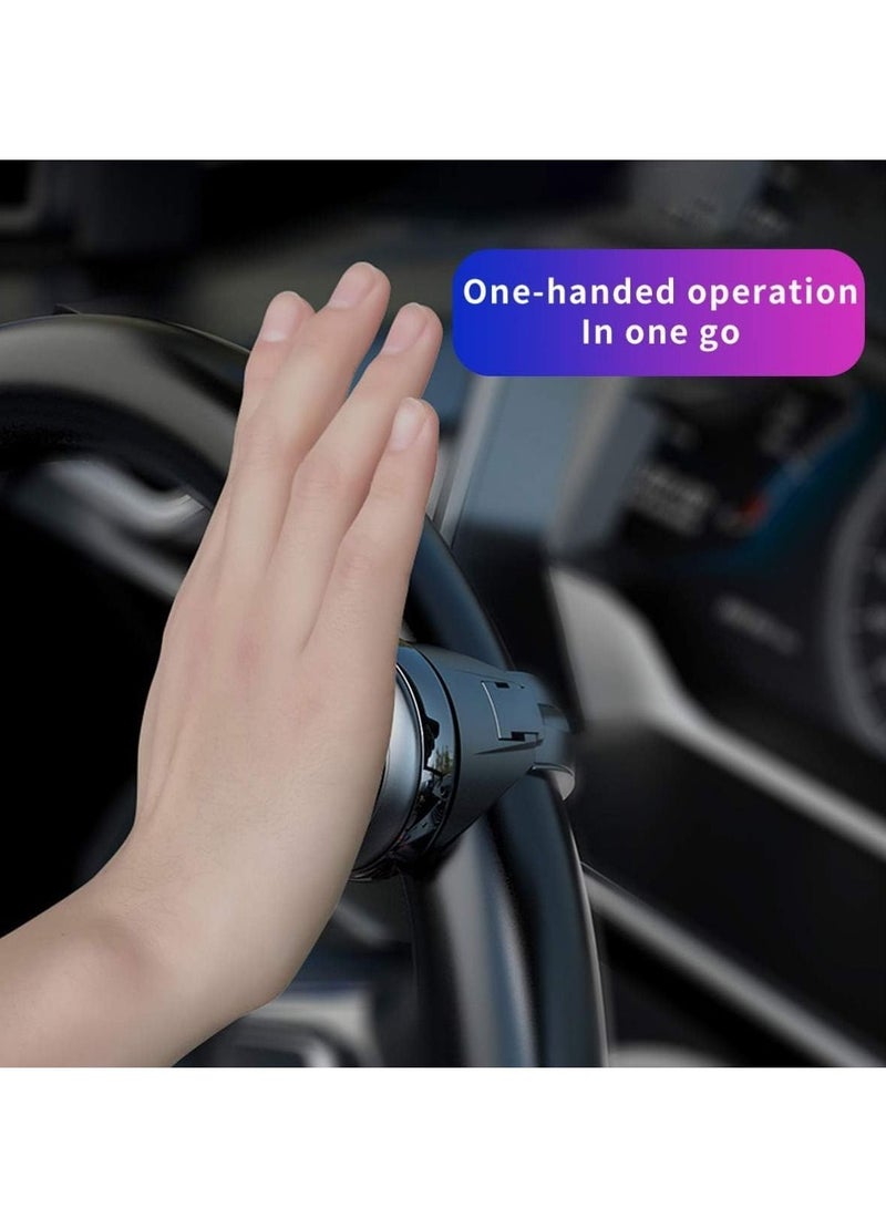 Y&D Steering Wheel Knob, Metal Car Spinners, Assistive Ball Power Booster Spinner Knob Vehicle for Driving Turning Cars Trucks (Black)  - Image 2