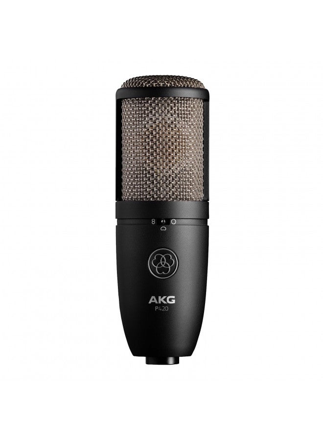 AKG Pro Audio AKG Pro Audio P420 Dual Capsule Condenser Microphone, Black (3101H00430) - Image 2