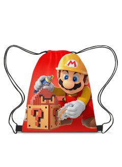 Mario Mario Drawstring Bag Backpack 35*45cm 