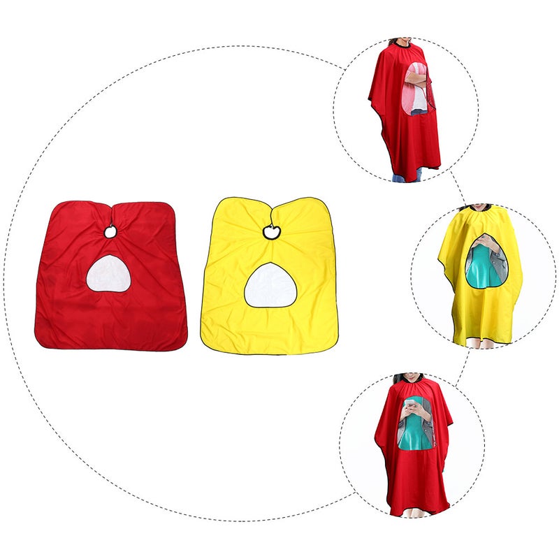2Pcs Unisex Barber Cape Haircut Cape with Viewing Window for Salon Hair Cutting - Image 5
