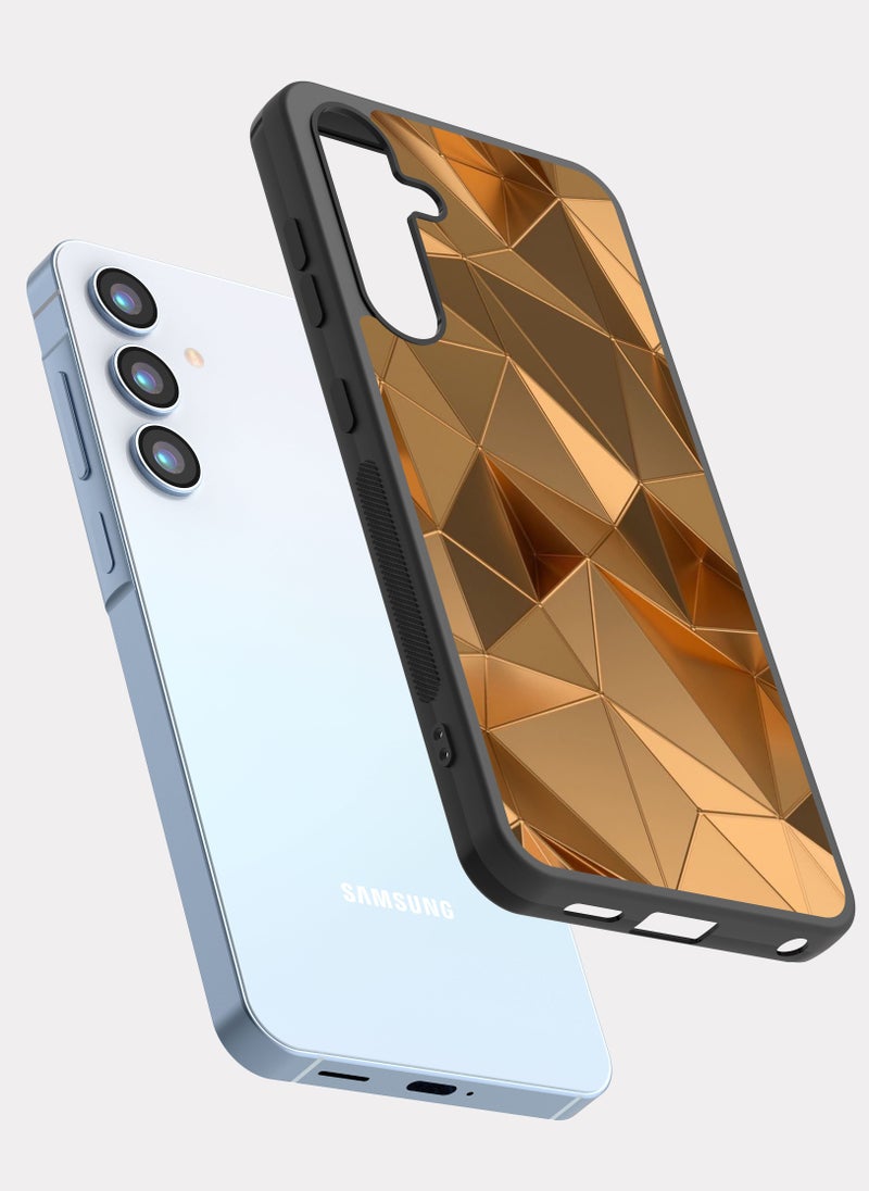 PXLAAT Samsung Galaxy A55 case cover Gold Pattern - Image 2