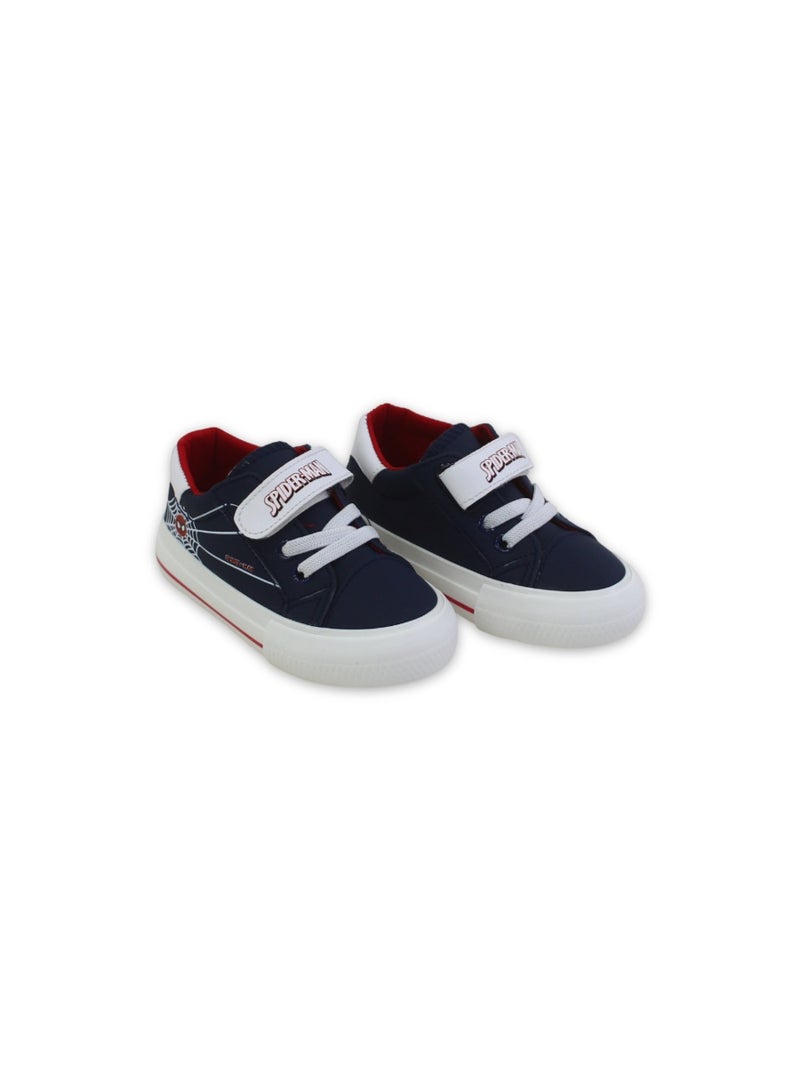 Baby Boys Leather Sneakers – Navy - Image 1