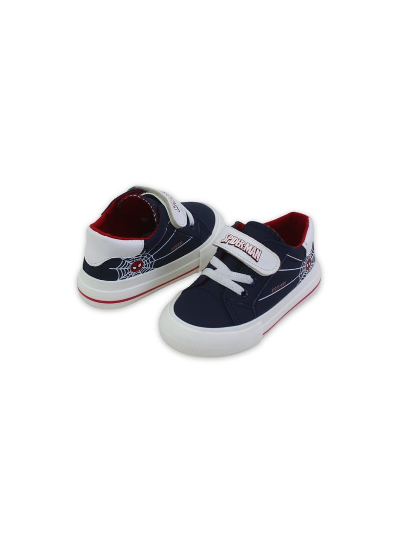 Baby Boys Leather Sneakers – Navy - Image 2
