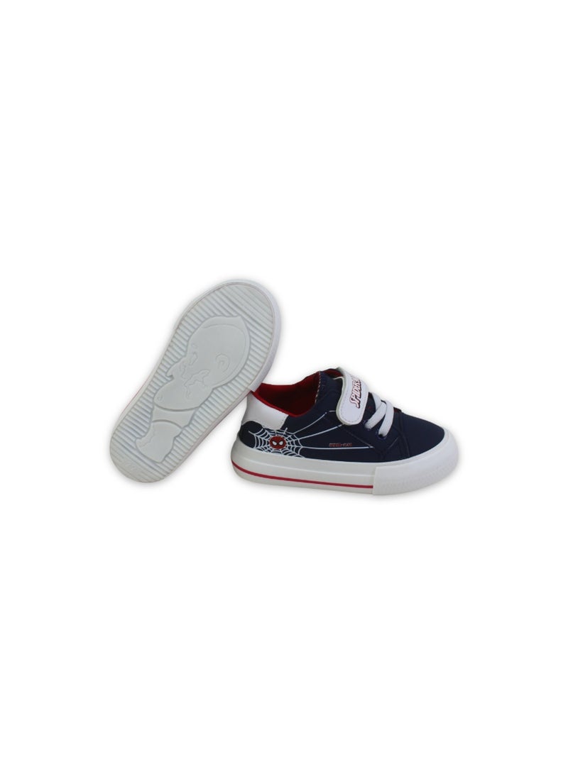 Baby Boys Leather Sneakers – Navy - Image 3