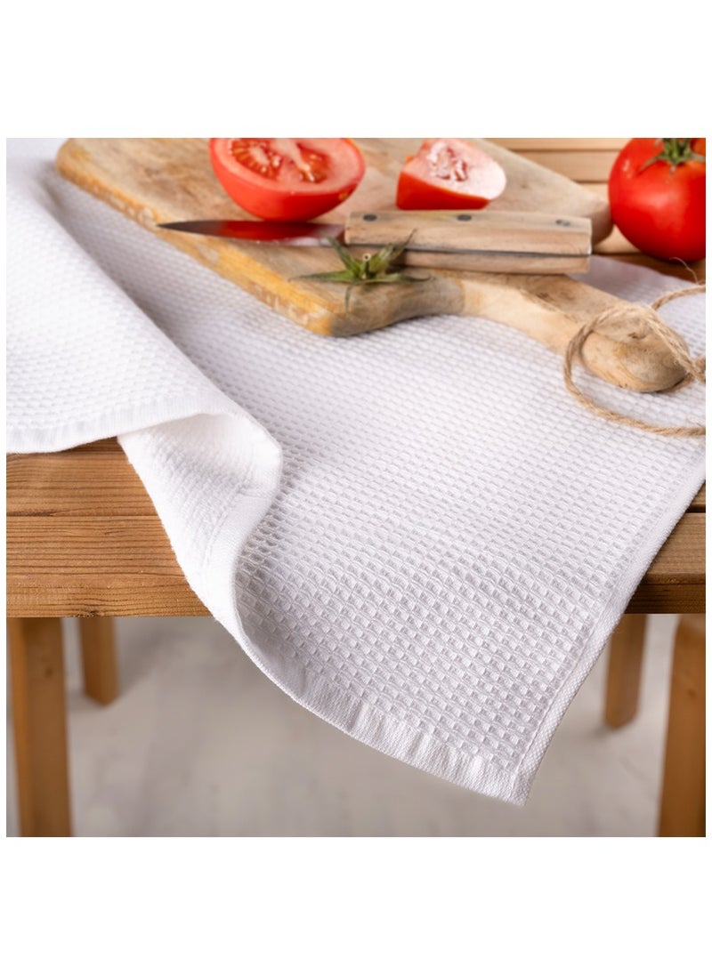AQMBless AQM Bless Turkish Cotton Kitchen Cloth/Tea Towel - Sustainable, Soft, and Durable - Dual Textured Design - Every Purchase Makes a Global Impact, Pack of 4  - Image 4