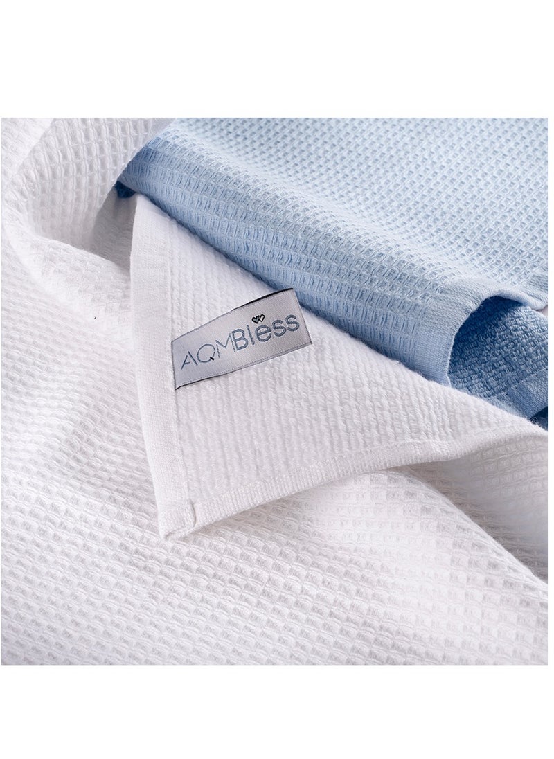 AQMBless AQM Bless Turkish Cotton Kitchen Cloth/Tea Towel - Sustainable, Soft, and Durable - Dual Textured Design - Every Purchase Makes a Global Impact, Pack of 4  - Image 5