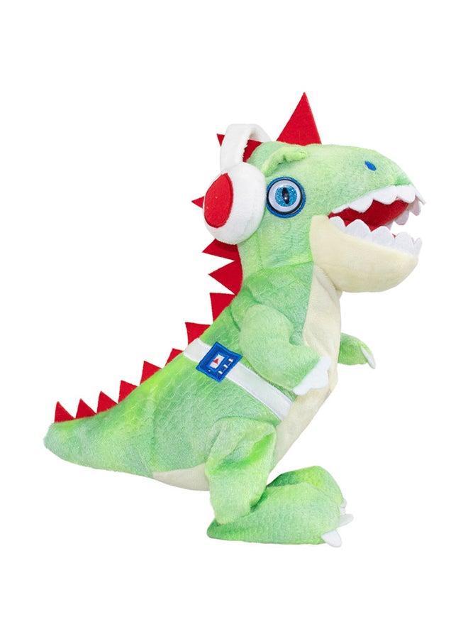 EOLO Party Pets Dj Rex Green - Electronic Soft Plush Dino With Funny Movements, Music And Sounds - He Walks While Dancing And Playing His Tunes - Try Me Window Box - Image 2